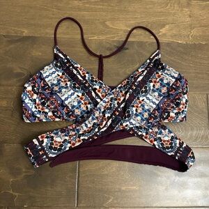 Multicolor Patterned Strappy Top